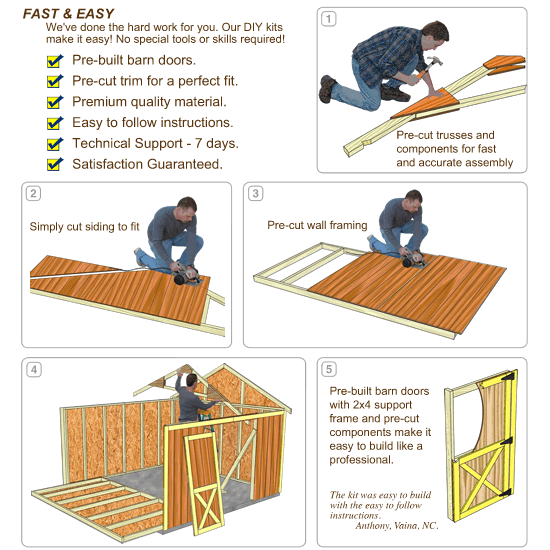 Wood Shed Kit Assembly